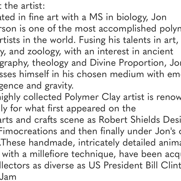 Handcrafted Artisan Ram Polymer Clay Sculpture one of a Kind - Picture 5 of 9